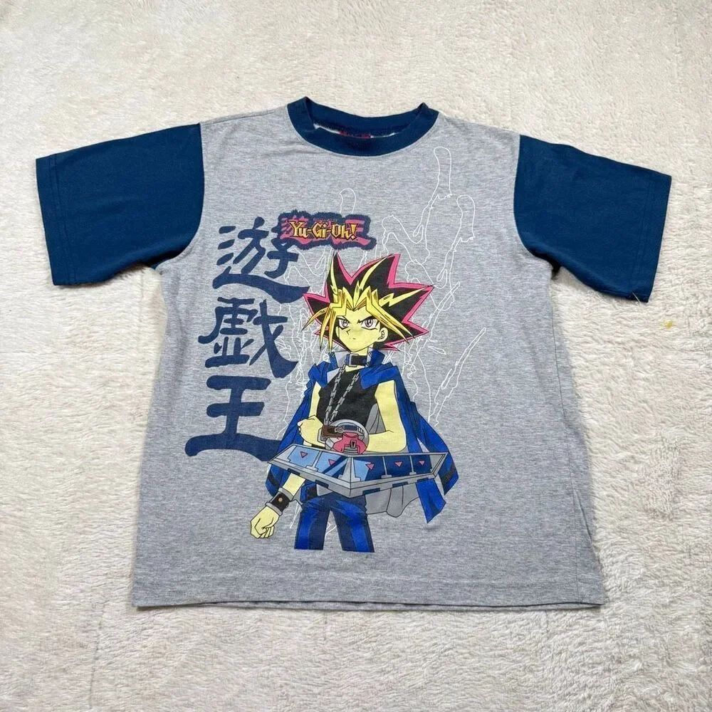 Vintage 90s Yu Gi Oh Kids Boys Tee T Pajama Shirt